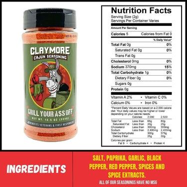 Claymore Cajun Seasoning - The Pepper Pantry (Formerly Marie Sharp's)